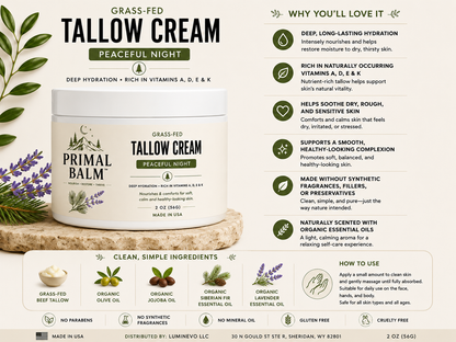 Tallow Cream Peaceful Night